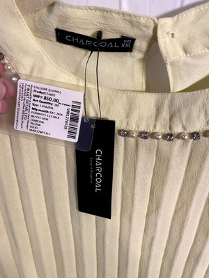 Charcoal  Women's XXL Yellow Blouse 