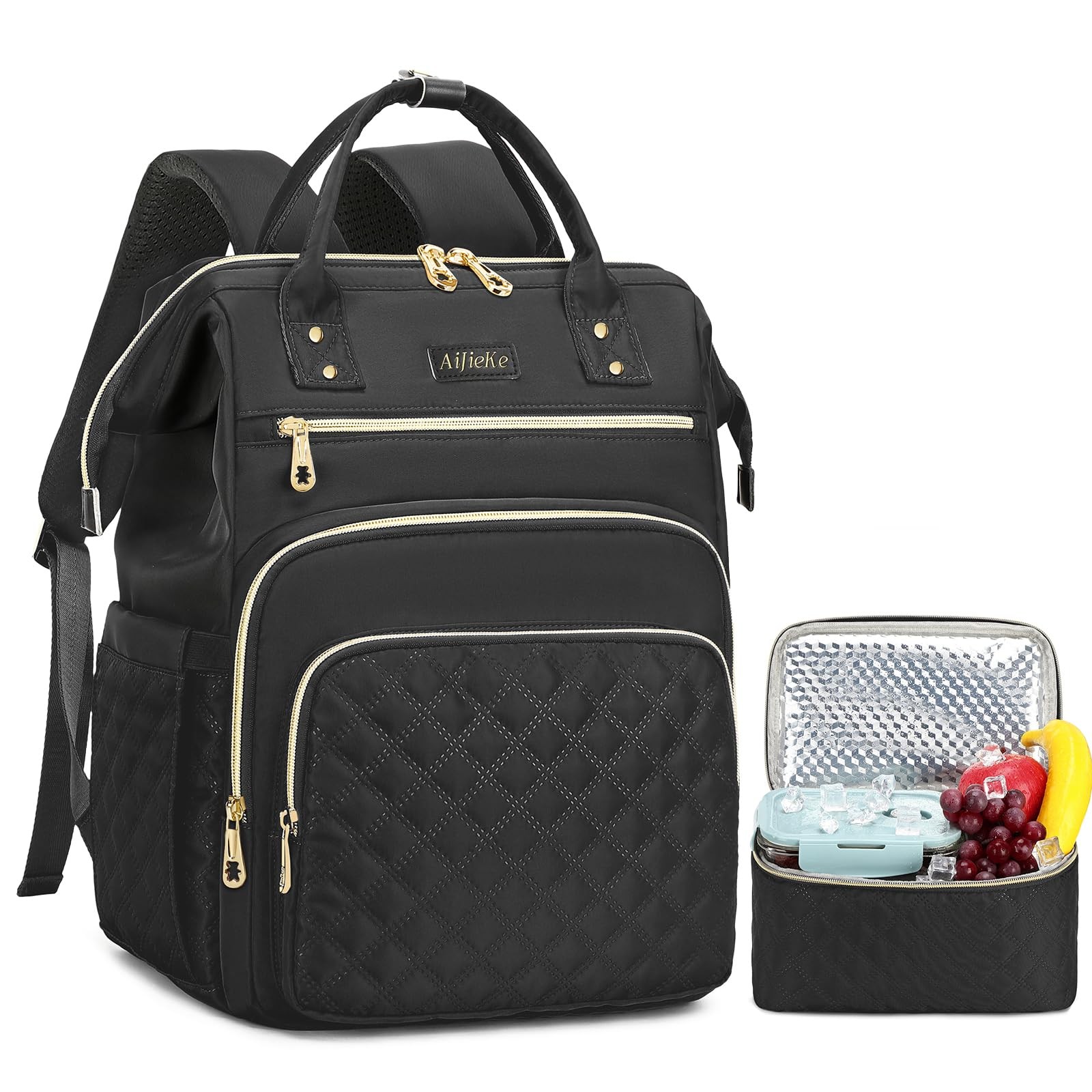 With Insulated Cooler Laptop Compartment Travel Work Bag
