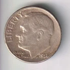 1958-P ROOSEVELT DIME 10¢ PHILADELPHIA 90% SILVER COIN UNITED STATES OF AMERICA