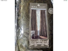 JCP, Royal Velvet, rod pocket back tab panel, MADRID, 100"x84" Drapes