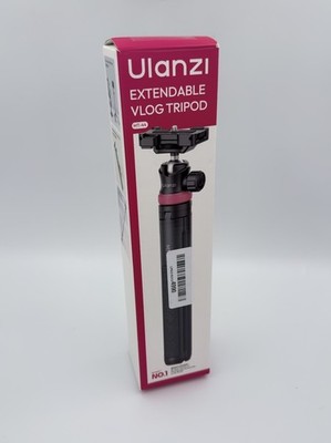 Ulanzi MT-44 Extendable Tripod Monopod Selfie Stick with Phone Clamp Black Red