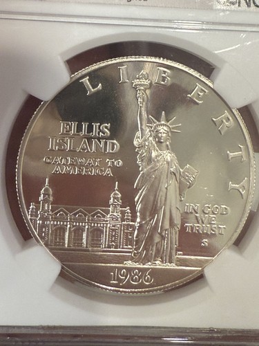 1986-S $1.00 Statue of Liberty Dollar NGC Gem Proof Ultra Cameo John M. Mercanti - Picture 3 of 5
