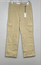 NWT Judy Blue Womens Khaki Solid Cargo Mid Rise Pants - Size 9/29