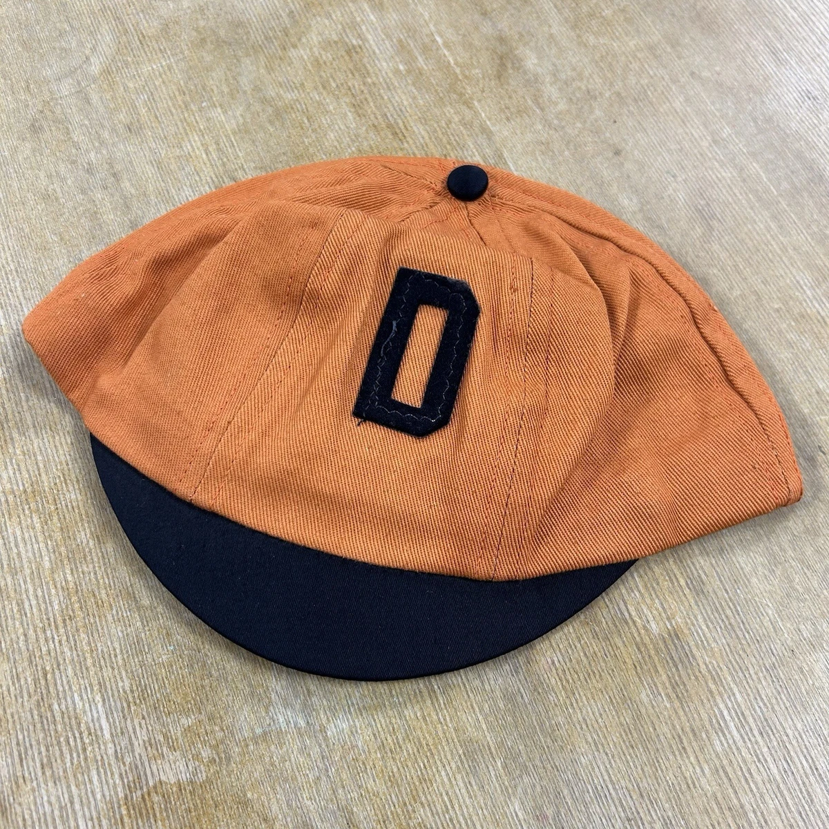 Vintage 50s cotton caramel gathered structured hat 1950s Motorcycle Biker Cap | Retro Octagonal Hat | Bronson  main image 2