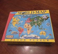 Melissa Doug "World Map" 33 Piece Floor Puzzle