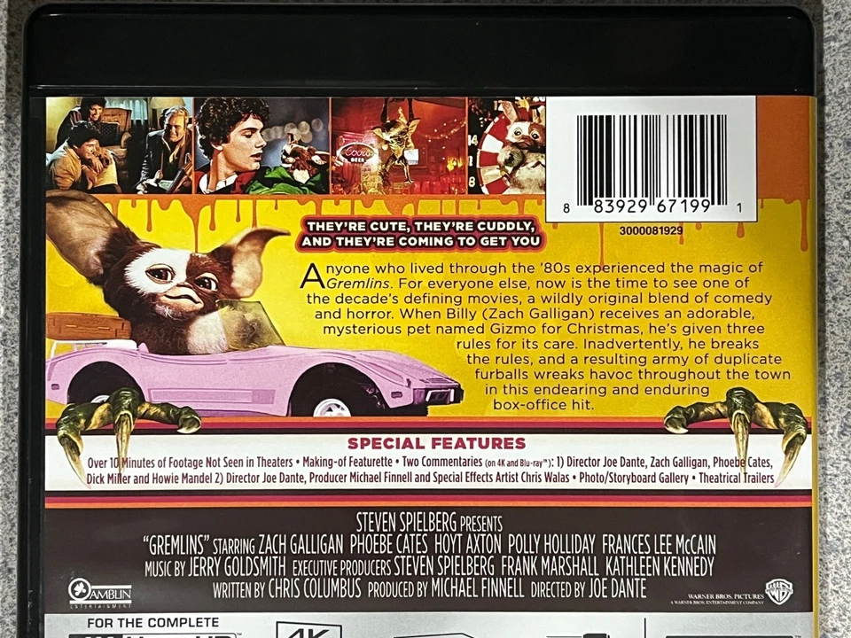 Gremlins (1984) 4K Ultra HD + Blu-ray. - Image 4 of 4