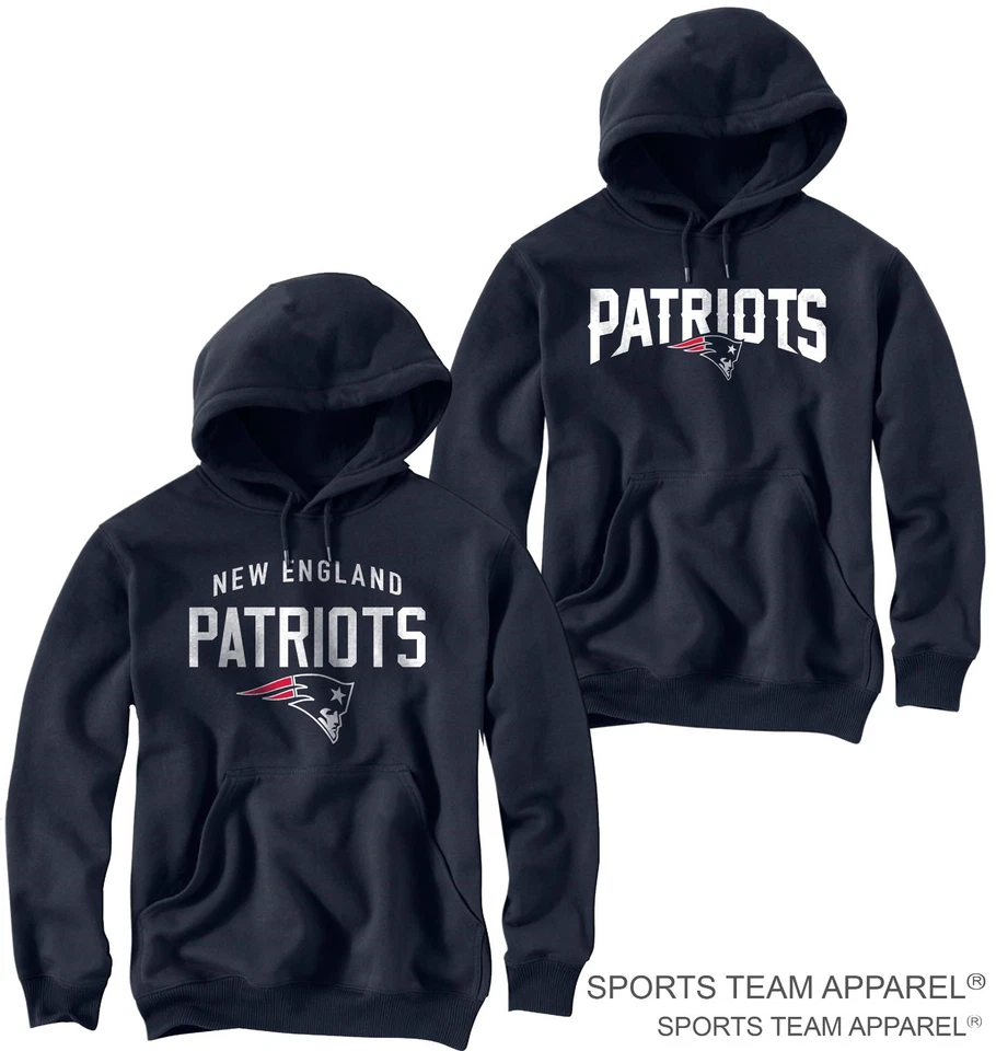 NFL NEW ENGLAND PATRIOTS JERSEY NAVY BLUE HOODIE SWEATSHIRT