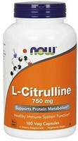 Now Foods, L-CITRULLINE Immunsystems 750Mg 180 Veg. Kapseln Super Preis
