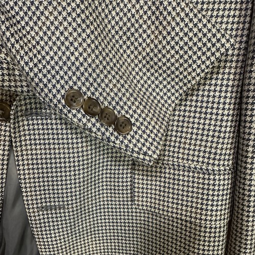 Chaps Ralph Lauren Anzug Jacke Sport Mantel Hahnentritt Seide Wolle | Herren 40 L $ 225 - Bild 6 von 13