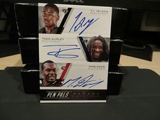 National Treasures Pen Pals Auto Gurley Coates Davis Conley Yeldon Jones  2015