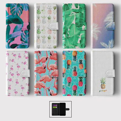 Hülle für iPhone 17 16 15 14 13 Pro Max Wallet Flip Handy Cover Bunt Sommer
