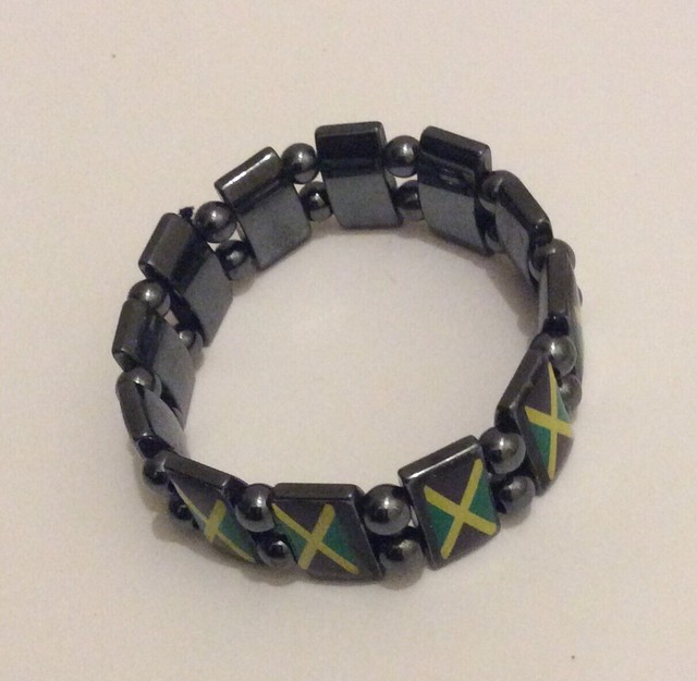 Jamaica Flag Reggae Bracelet Wrist Bracelet Cuff Jah Reggae Garvey