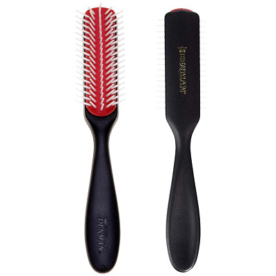 Denman Curly Hair Brush D143 - 5 Row Styling Mini With 5 Row, Black 