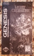 Light Crusader Sega Genesis 1995 Instruction Manual Only Authentic RARE