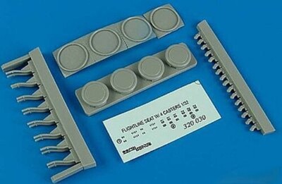 Aerobonus Flightline Seat w/4 Casters - Plastic Model Aircraft Accessory - 1/32