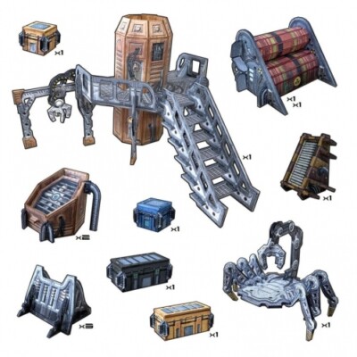 Tabletop Terrain - Engineering Sector (14 Teile) - englisch