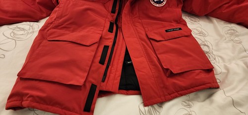 NEW GREY LABEL EDITION RED CANADA GOOSE EXPEDITION MEDIUM FITS "L-XL" PARKA - Picture 8 of 24
