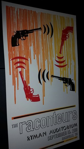RACONTEURS Ryman 2011 HATCH SHOW PRINT Nashville Tour Poster Jack White Stripes - Picture 4 of 4