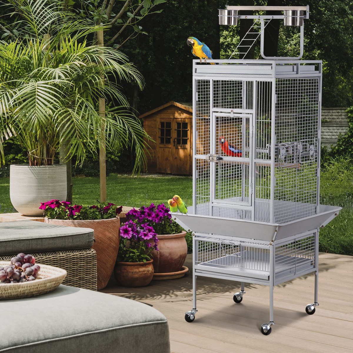 洋楽 CAGE Amazon.com : ZENY 68-Inch Birdcage, Playtop Parrot Cage