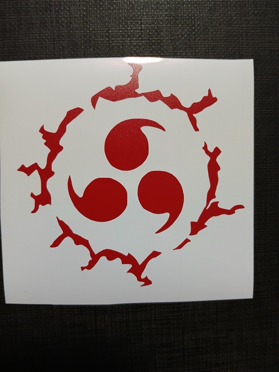 Sasuke Curse Mark Naruto Red Sticker Vinyl Decal Windows/Laptop