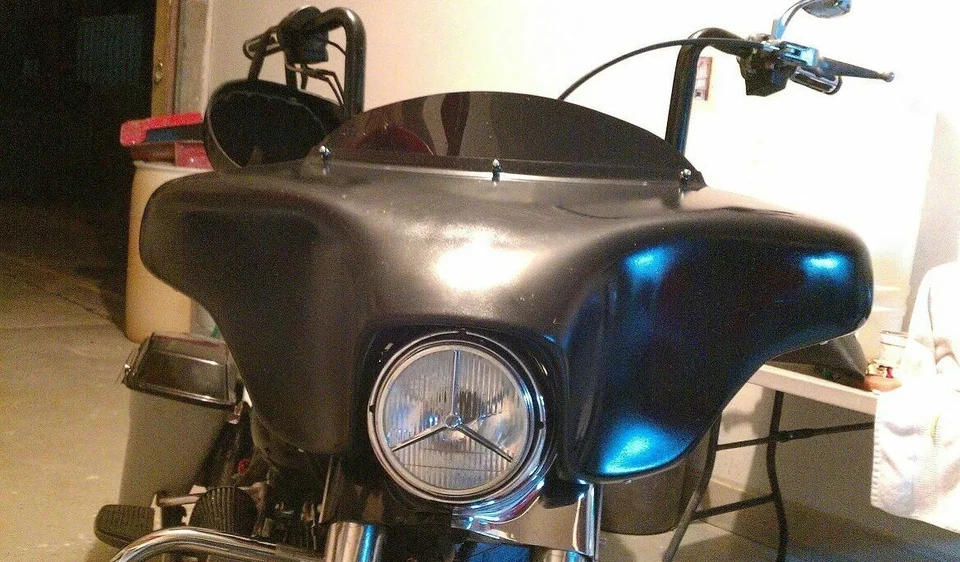 Harley Davidson Batwing Fairing Stereo & 5 1/4 Setup Softail Fatboy Heritage - Image 3 of 3