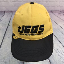 Jegs High Performance Hat Cap Yellow Black Adjustable Embroidered Trucker Jegs High Performance Hat Cap Yellow Black Adjustable Embroidered Trucker