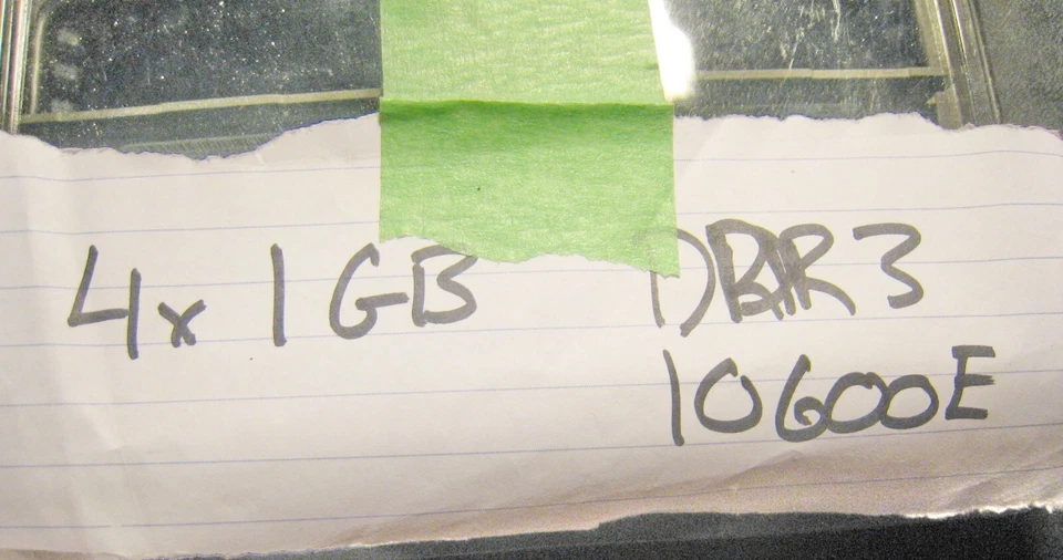 4x-1GB DDR3 10600E 1RX8 Used For Notebook Made in Singapore - Image 3 of 4