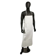 San Jamar 614DVA-WH20 White Vinyl Dishwashing Apron Food Service Splash Guard