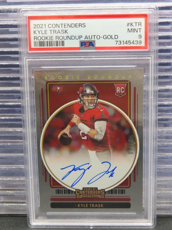 Kyle Trask Panini Contenders Rookie Roundup Autographs #KTR Gold