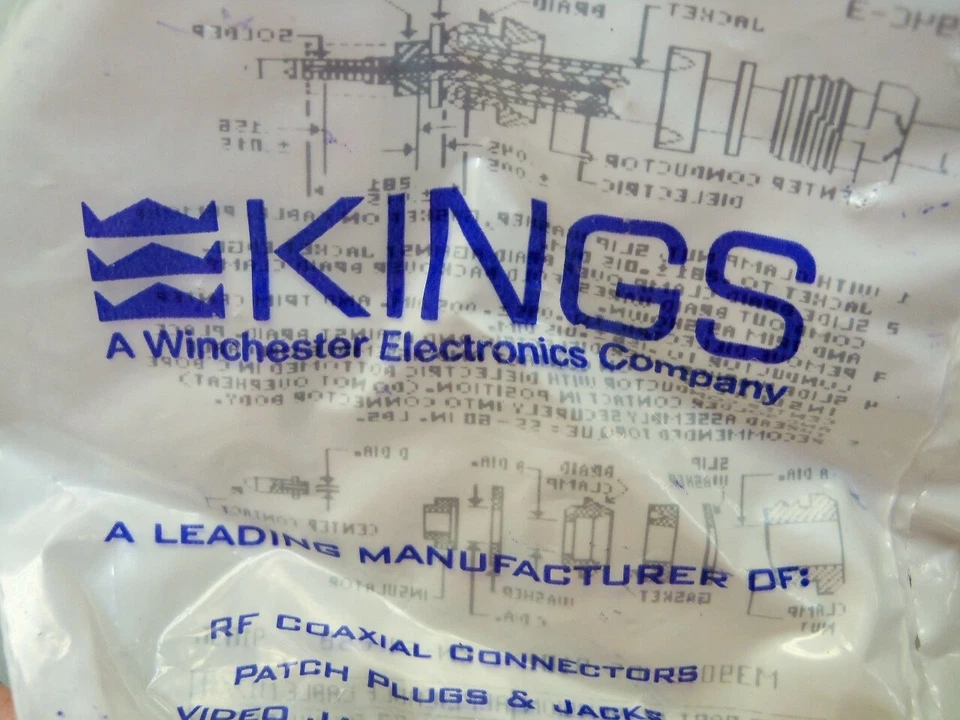 Military RF Coax Connector Kings M39012/05-0101 Lot of 9 - Image 2 of 4