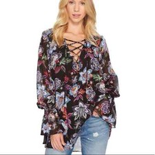 NWT Show me your Mumu Perveen Pirate Lace Up Tunic  M