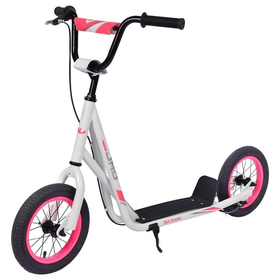 Kick Scooter 12" Front and Rear Inflatable Wheel Rear VBrake