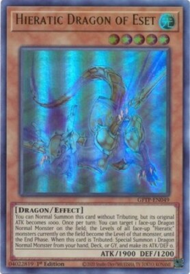 Hieratic Dragon of Eset (GFTP-EN049) - Ultra Rare - 1st Edition