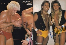 Ricky Morton Bobby Fulton Signed 8x10 Magazine Page Pro Wrestling NWA WWE