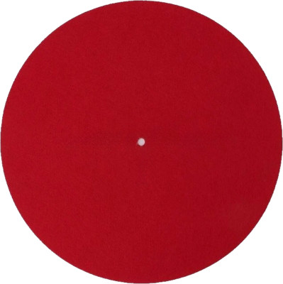 Red Felt Turntable Mat