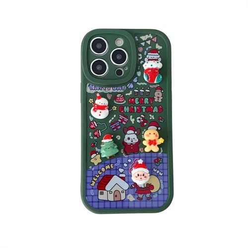 Custodia telefono 3D bella natalizia per Apple iPhone 7 8 X 11 12 13 14 15 16 - Foto 14 di 37