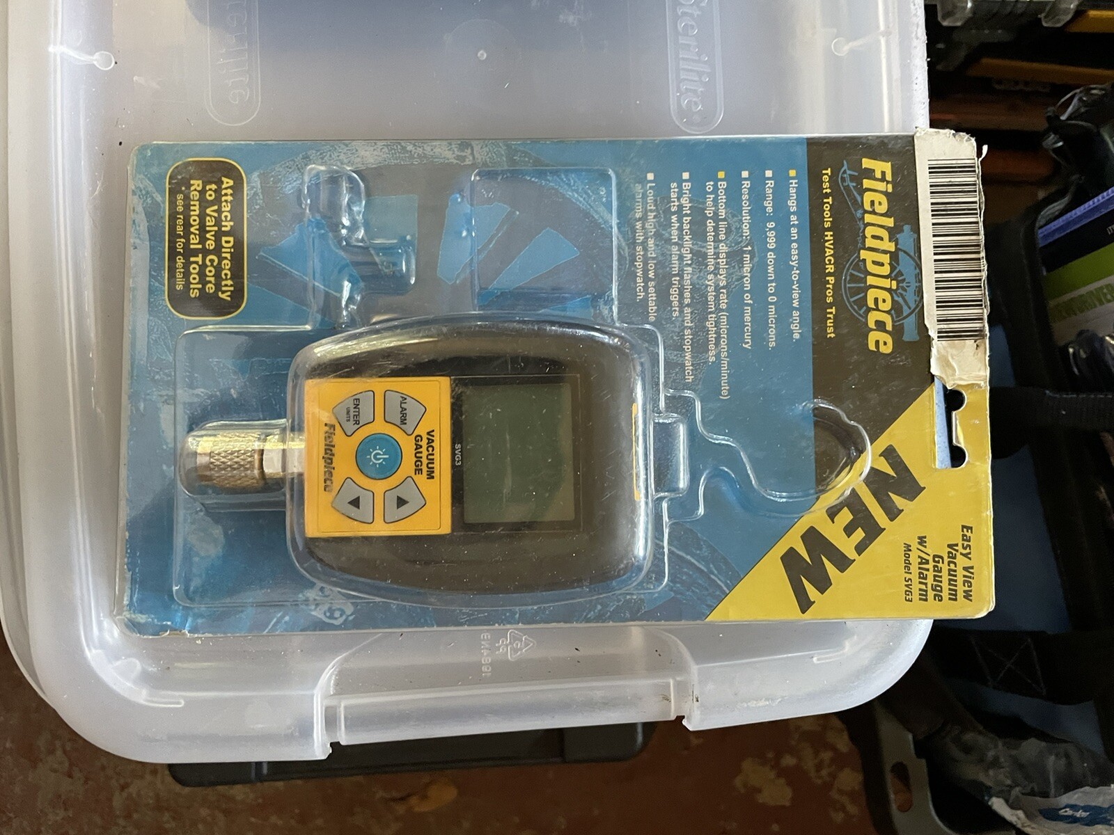 Fieldpiece SVG3 Compact Digital Micron Vacuum Gauge HVACR w/ Easy View