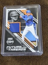 2021 ELITE EXTRA EDITION FUTURE THREADS JERSEY RELIC JORDAN GROSHANS BLUE JAYS
