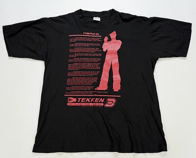 namco 鉄拳３　プリントTシャツ Tekken 3 Namco Promo Arcade Throwback T-shirt - Etsy