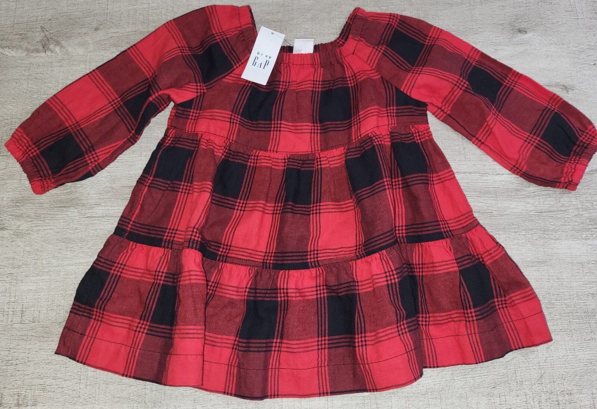 gap red plaid dress Vintage 90s Gap Red Plaid Mini Dress