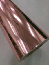 Chrome Rose Gold 24" Cutting Craft Sign Decal Vinyl Permanent Adhesive Film Roll
