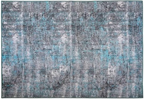 Benissimo Washable Rug, Abstract Modern Printed Design, Non-Slip, 90% Cotton - Picture 35 of 61
