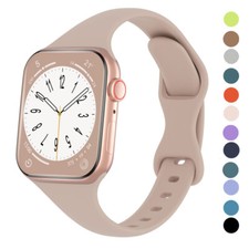 Slim Silicone Band Strap For iWatch Apple Watch Ultra 2 Series 10 9 8 7 6 5 4 SE