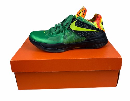 Nike Kevin Durant Iv 4 meteorólogo Zapatos de hombre 9 Verde Nerf Durant  Caja Original | eBay