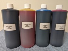 4,000ml PREMIUM COMPATIBLE MUTOH RJ-900/901 INK REFILL DYE INK C-Y-M-K