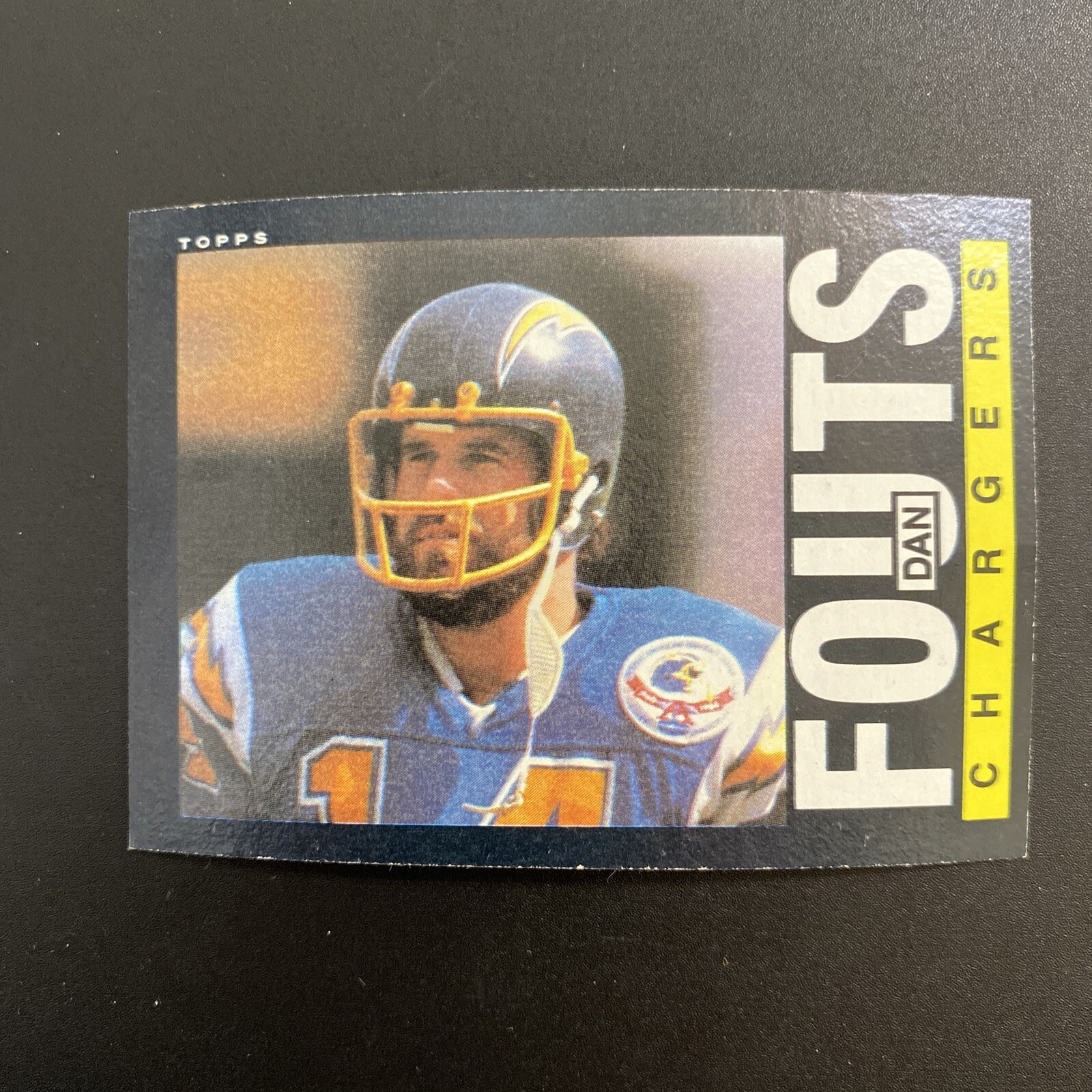 1985 Topps Football #372 Dan Fouts San Diego Chargers HOF