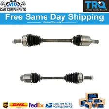 TRQ  Front CV Axle Shaft Assembly LH RH Pair 2pc Set for Accord V6 3.5 Auto AT