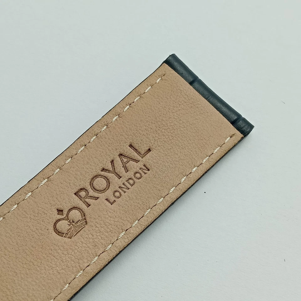 Correa de reloj de cuero genuino Royal London de 20 mm para hombre AHS398ALI1 Foto 3 de 4
