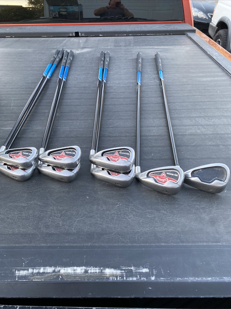 Callaway 2006 Big Bertha Iron Set 4-PW+SW Firm Flex Graphite Mens