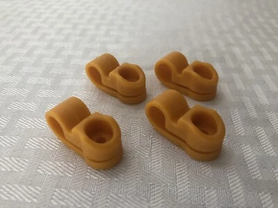 VINTAGE FOOTBALL HELMET FACEMASK CLIPS REPRODUCE NEW " YELLOW "